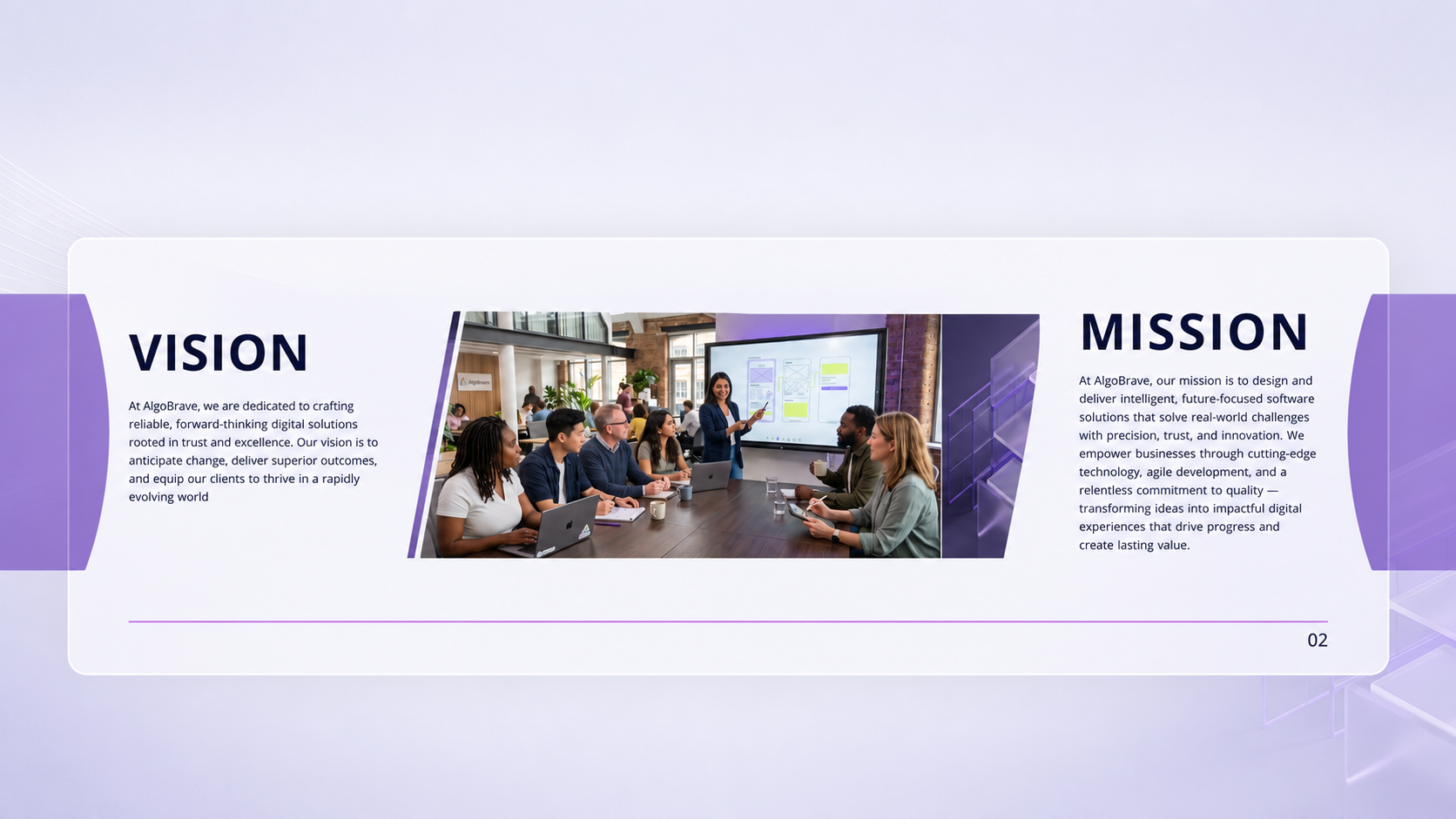 Algobrave company profile slide 3