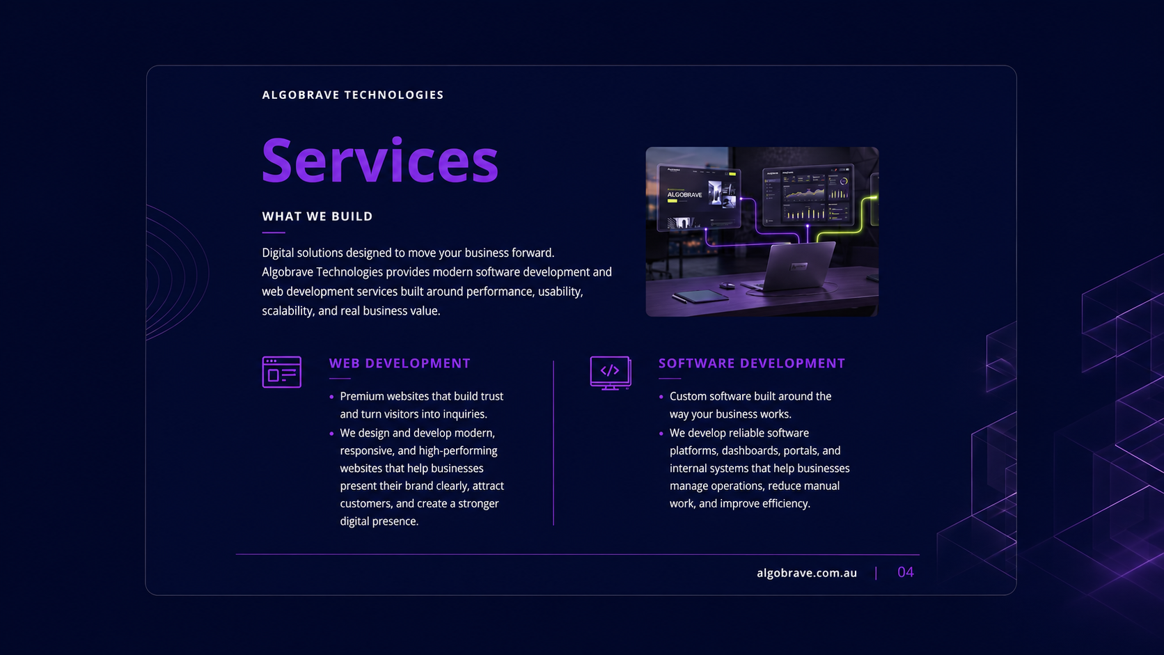 Algobrave company profile slide 5
